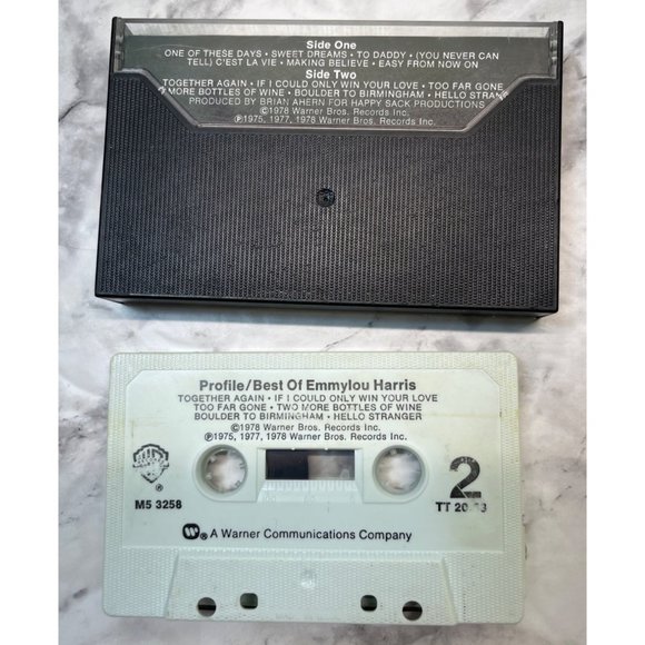 Emmylou Harris Country Cassette Tape Lot of 3 Last Date / Cimarron / Profile - Picture 4 of 8